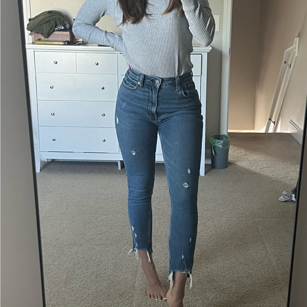 Abercrombie & Fitch Curve Love High Rise Skinny Jeans, 25S